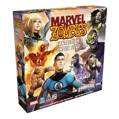 Image of CMON, Marvel Zombies: Fantastic 4 Under Siege A Zombicide Game, Expansion, Connoisseur Dungeon Crawler, 1 6 Players, From 14+ Years, 60 Minutes, German