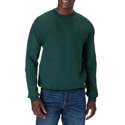 Image of Hanes Men Ultimate Cotton Heavyweight athletic sweatshirts, Deep Forest, L UK