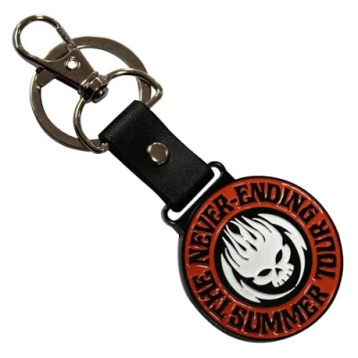 Image of Rock Off officially licensed products The Offspring Never Ending Summer Tour Keyring Keychain One Size
