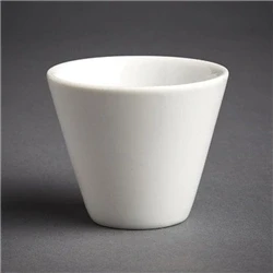 Image of Olympia Conical Ramekin White Dish Kitchen Equipment Small Foods Bakeware 12pc