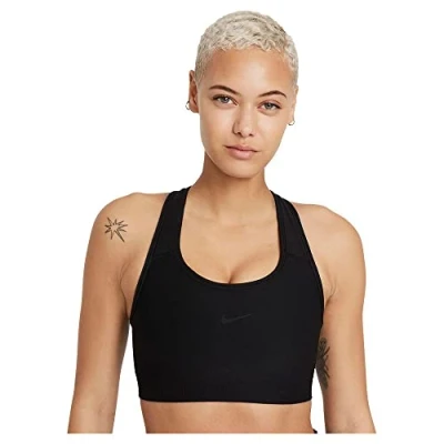 Image of Nike DD3540 W NK DF SWSH SEAMLESS bra Sports women&#039;s black/dk smoke grey XL