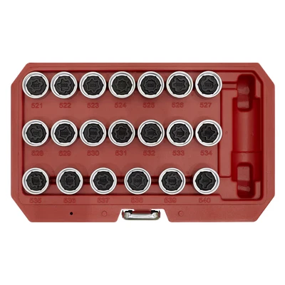 Image of Sealey Locking Wheel Nut Key Set 20pc VAG