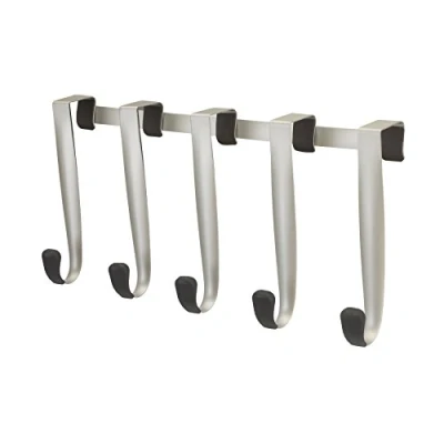 Image of Umbra Schnook Steel Over The Door Multi Hook, 5 Nickel/Black