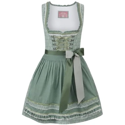 Image of Stockerpoint Women&#039;s Dirndl Kim Special Occasion Dress, Green (sage), UK 4