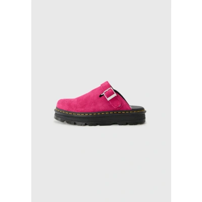 Image of Dr. Martens Zebzag Unisex Mules, Size: 4, Fuchsia shoes
