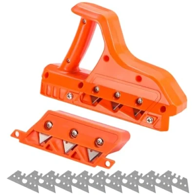 Image of 45/60 Plasterboard Quick Cutter,Edge Planer for Plasterboard, Edge Cutter with 10 Blades,Gypsum Board Handheld Planers Drywall Chamfer,Drywall Chamfer Woodworking Tool