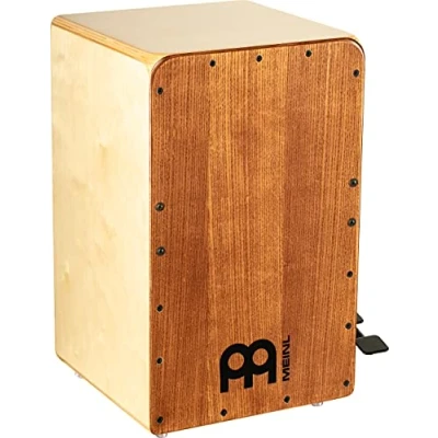Image of Meinl Percussion Snarecraft Professional Cajon With Snare Foot Pedal Playing Surface American White Ash (SCP100AWA)