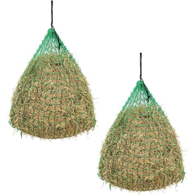Image of vidaXL Hay Nets 2 pcs Round 1x1 m PP