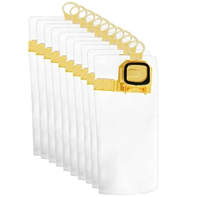 Image of SPARES2GO Microfibre Cloth Dust Bags compatible with Vorwerk Kobold VK140 VK150 Vacuum Cleaners (Pack of 10)