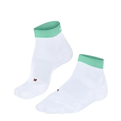 Image of FALKE Women&#039;s RU4 Endurance Short W SSO Cotton Anti Blister 1 Pair Running Socks, White (White 2007), 2.5 3.5
