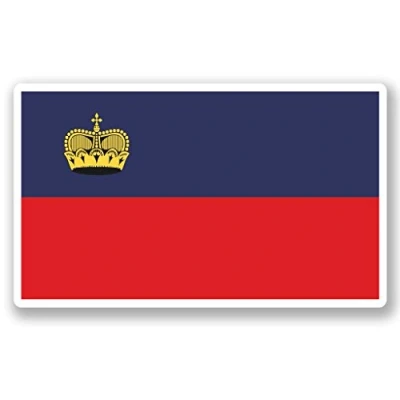 Image of 2 x 15cm/150mm Lichtenstein Flag Vinyl Sticker Decal Laptop Travel Luggage Car Bike Sign Fun #5302