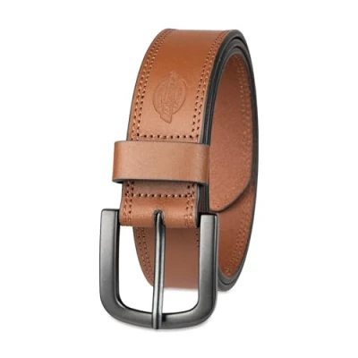 Image of Dickies Men&#039;s Casual Leather Belt, Tan, 30W