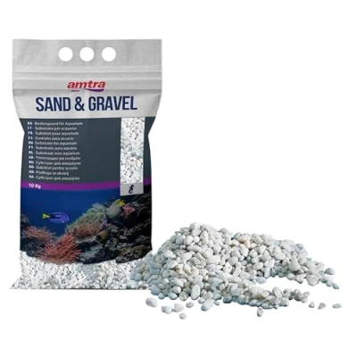Image of Croci Amtra Gravel Noa Aquarium Ornaments, Large, 10 kg,White