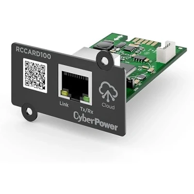 Image of CyberPower Remote Cloud Card RCCARD100 Connection via RJ45 port, for PR, OR, CPS PRO, and NEW OLS/OL series with short LAN slot