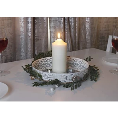 Image of Marco Paul 100 Hours 16cm Church Pillar Candle Long Burn Time Ivory Candles Burning Lighting Lantern Light Lasting Festive Décor Wedding Party Christmas
