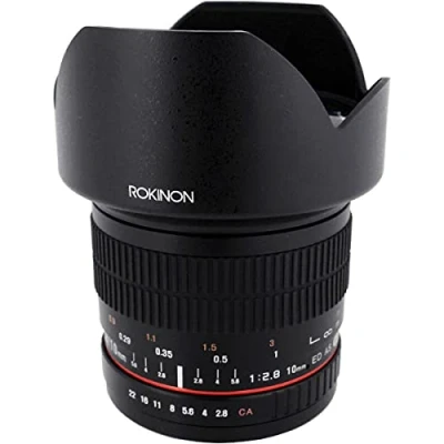 Image of Rokinon 10mm F2.8 ED AS NCS CS Ultra Wide Angle Lens for Nikon Digital SLR Cameras with AE Chip Auto Metering (10MAF N)