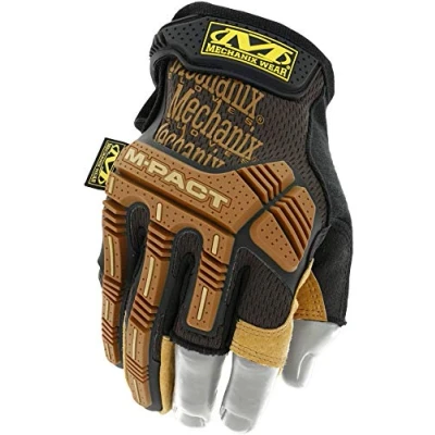 Image of Mechanix Wear M Pact® Leather Framer Gloves (XX Large, Brown/Black)