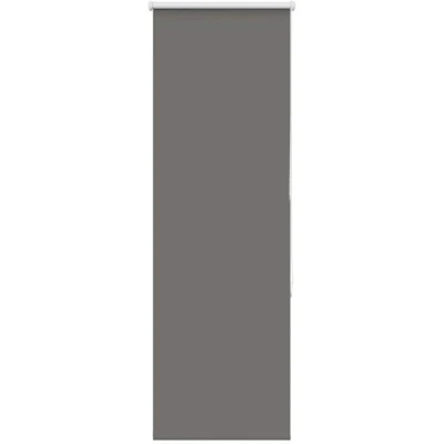 Image of vidaXL Roller Blind Blackout Grey 60x130 cm Fabric Width 55.7 Polyester