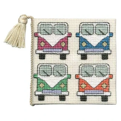 Image of CAMPER VAN NEEDLE CASE CROSS STITCH KIT BY TEXTILE HERITAGE