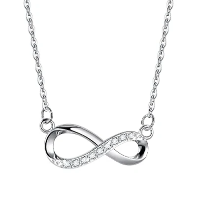 Image of Viwind Necklaces for Women 925 Sterling Silver Infinity Pendant Necklace Jewellery Gifts Mum Her Wife Girlfriend Anniversary Birthday Mothers Day Christmas Valentines