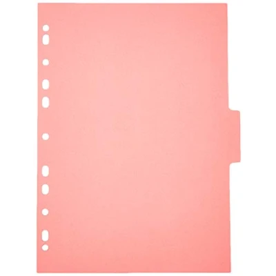 Image of 5 Star Subject Dividers Multipunched Manilla Board Part A4 Assorted [Pack of 50]