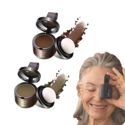 Image of Waverlo Magic Root Cover Up, Hairline Shadow Powder Waverly Blonde, Instant Hair Shading Powder, Touch up Toppers (brown+coffee)