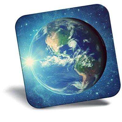 Image of Destination Vinyl ltd Fridge Magnet Planet Earth Space Moon 8544