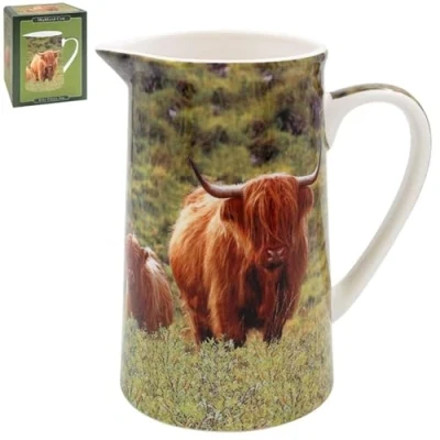Image of Lesser &amp; Pavey British Designed jug for Kitchen and Home Lovely Printed Milk Water Juice Other Needs Perfect Office Kitchens Cow Calf