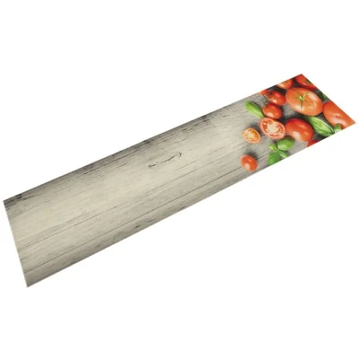 Image of vidaXL Kitchen Rug Washable Tomatoes 60x300 cm Velvet