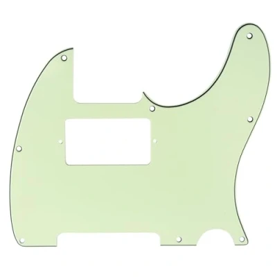 Image of Musiclily 8 Hole Humbucker Tele Pickguard HH Scratch Plate for Fender USA/Mexican Standard Telecaster Modern Style Electric Guitar,3Ply Mint