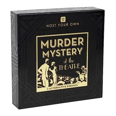 Image of Talking Tables Reusable Murder Mystery Game for Adults Ages 15+ 5 13 Players 3 Alternative Endings, English Language Game, Fun After Dinner Party, Christmas, Gift