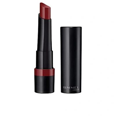 Image of RIMMEL LONDON Lasting Finish Matte Lipstick All Day Intense Lip Color with Exclusive Ruby and Diamond Complex Natural Soft Glides On Seamlessly 530 Hollywood Red 14oz