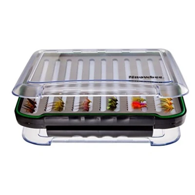 Image of Snowbee Easy Vue Competition Fly Box Black/Clear, Large