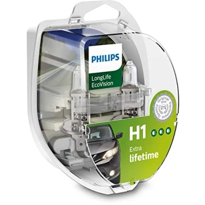 Image of 5742673 Light Bulbs PHILIPS LongLife EcoVision 12258LLECOS2 H1 12V 55W P14.5s 3000K Halogen FORD: FOCUS 3 Turnier, 2,