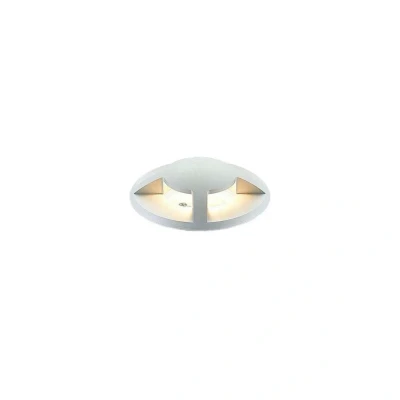 Image of recessed Floor Light &#039;Milara&#039; dimmable (Modern) in Silver Made of Aluminium (1 Source, GU10) from Lucande Outdoor