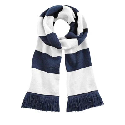 Image of Beechfield Stadium Scarf, Multicolour (French Navy/White 00), One (Size:One Size)