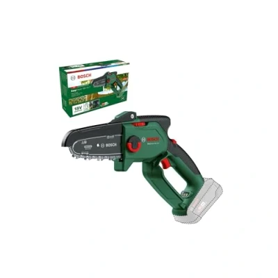Image of Bosch Cordless Compact Pruner Saw EasyChain 18V 15 7 (for Cutting Through Wood; 18 Volt System; Chain Speed: 6.95m/s; Without Battery)