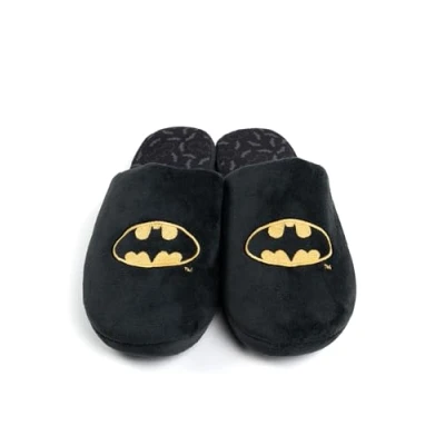 Image of DC Comics Batman Slippers for Men and Women Unisex black, 10/10.5 UK