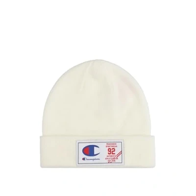 Image of Champion Retro Sport Beanie Beanie, Men&#039;s, Size: One Size, White