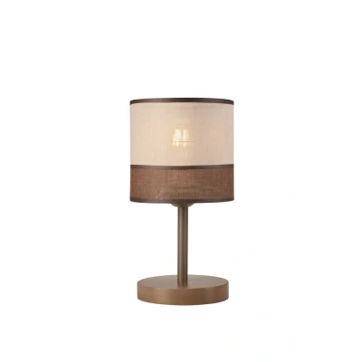 Image of Andrea Cylindrical Table Lamp, Fabric Shade, Sonoma, 1x E27