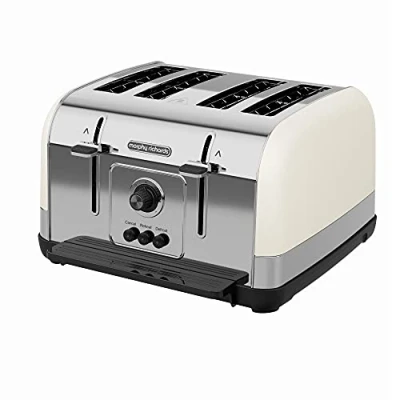 Image of Morphy Richards 240132 Venture 4 Slice Toaster Matt Cream