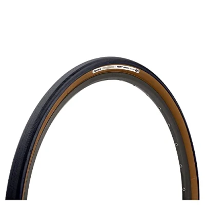 Image of Panaracer GravelKing Slick+ Folding Tyre : Black/Brown, 700 x 26c