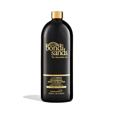 Image of Bondi Sands Professional Solution Liquid Gold Salon Mist Quality Formula Dries Quickly + Develops a Golden Glow, Enriched with Argan Oil, Vegan Cruelty Free, Coconut Scent 1 Litre/35.2 Oz