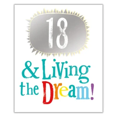 Image of Danilo Promotions Age 18 Birthday Card,7 x 6