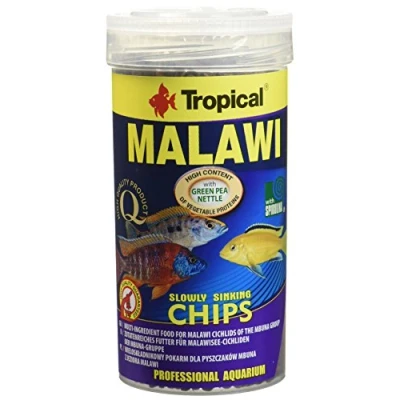 Image of Tropical Malawi Mbuna Chips Special for slowly sinking Multi ingredient food daily feeding 250ml/130g