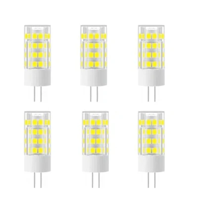 Image of Jiotouhu 6 Pack G4 Led Bulbs 5W Equivalent to 50W, 51 LEDs, 500 Lumens, 360 Degree Beam Angle, AC/DC 12V, Non Dimmable, 6000K Cool White