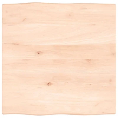 Image of vidaXL Table Top 60x60x2 cm Untreated Solid Wood Oak Live Edge