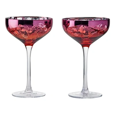 Image of Artland Set of 2 Bloom Champagne Saucers
