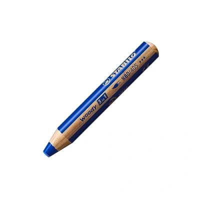 Image of Multi Talented Pencil STABILO woody 3 in 1 Pack of 5 Ultramarine