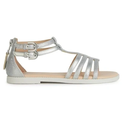 Image of Geox J Karly Girl Sandal, Silver, 11.5 UK Child